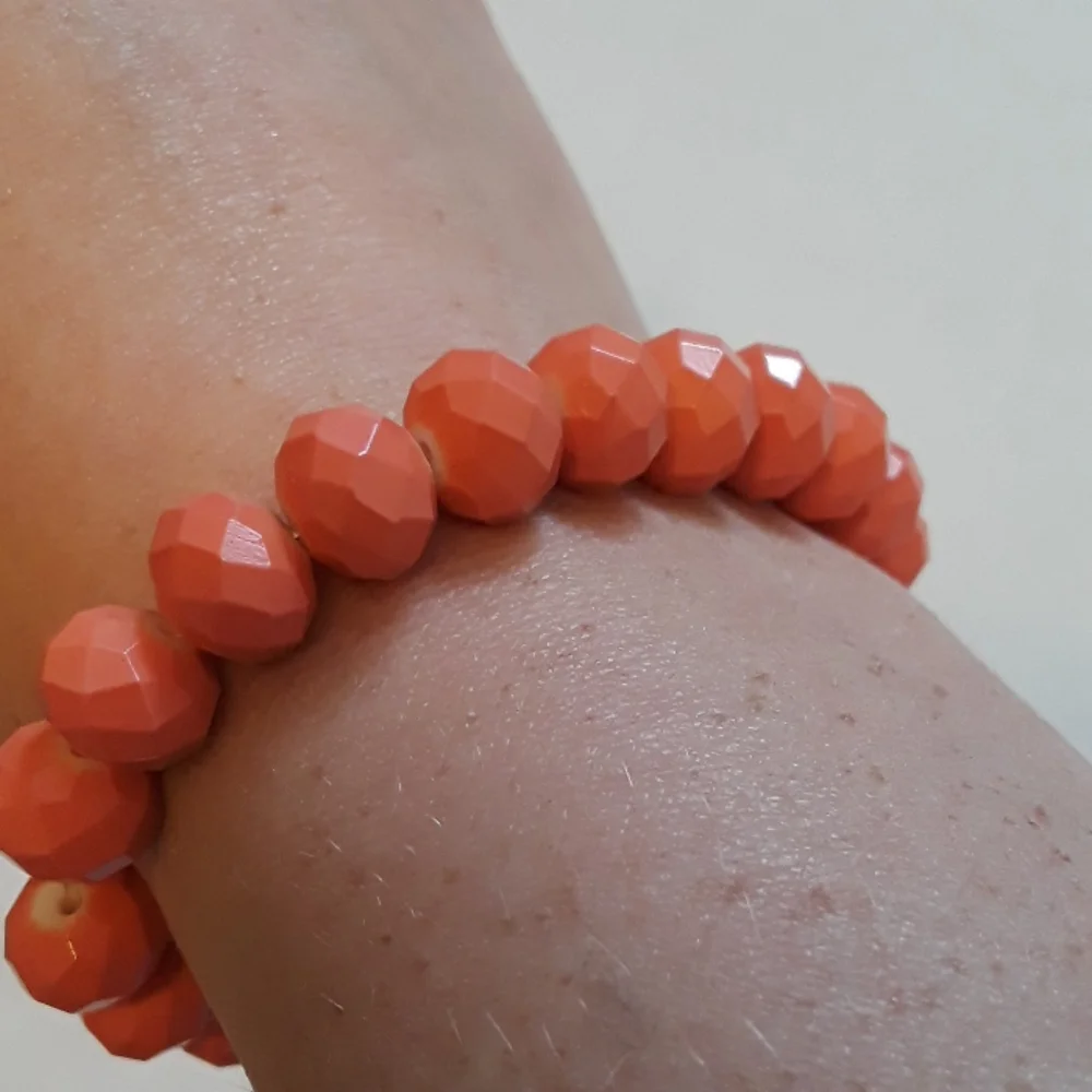 peach stretch bracelet